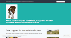 Desktop Screenshot of krupaanimalsbangalore.wordpress.com