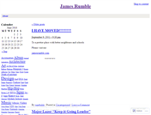 Tablet Screenshot of jamesrumble.wordpress.com