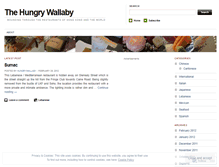 Tablet Screenshot of hungrywallaby.wordpress.com