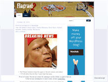 Tablet Screenshot of flagrant2.wordpress.com
