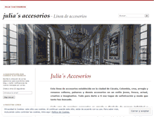 Tablet Screenshot of juliasaccesorios.wordpress.com