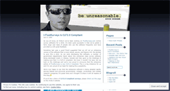 Desktop Screenshot of beunreasonable.wordpress.com