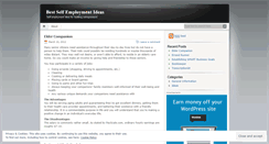 Desktop Screenshot of bestselfemploymentideas.wordpress.com