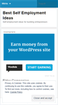 Mobile Screenshot of bestselfemploymentideas.wordpress.com