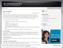 Tablet Screenshot of bestselfemploymentideas.wordpress.com