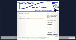 Desktop Screenshot of emptychairtheatre.wordpress.com