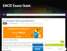 Tablet Screenshot of emcieexams.wordpress.com