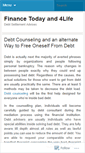 Mobile Screenshot of financetodayandforlife.wordpress.com