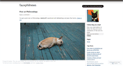 Desktop Screenshot of fauxphilnews.wordpress.com