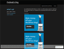 Tablet Screenshot of pkofdeath.wordpress.com