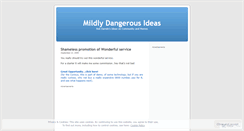 Desktop Screenshot of mildlydangerousideas.wordpress.com