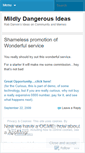 Mobile Screenshot of mildlydangerousideas.wordpress.com