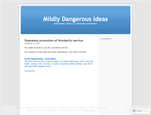 Tablet Screenshot of mildlydangerousideas.wordpress.com