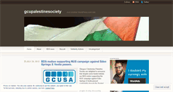 Desktop Screenshot of gcupalestinesociety.wordpress.com