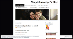 Desktop Screenshot of noaptebunacopii.wordpress.com