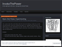 Tablet Screenshot of invokethepower.wordpress.com