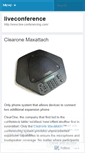 Mobile Screenshot of liveconference.wordpress.com