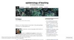 Desktop Screenshot of doingteaching.wordpress.com