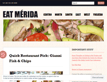 Tablet Screenshot of meridarestaurants.wordpress.com