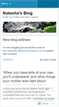 Mobile Screenshot of natasha2905.wordpress.com