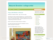 Tablet Screenshot of marjoriebrandon.wordpress.com