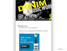 Tablet Screenshot of denimmusicworld.wordpress.com
