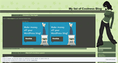 Desktop Screenshot of mylistofcoolness.wordpress.com