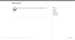 Desktop Screenshot of blogkriticar.wordpress.com