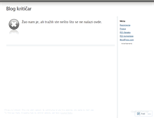 Tablet Screenshot of blogkriticar.wordpress.com