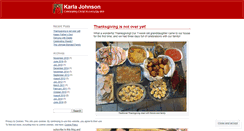 Desktop Screenshot of karlajohnsonauthor.wordpress.com