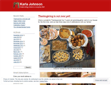 Tablet Screenshot of karlajohnsonauthor.wordpress.com