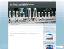 Tablet Screenshot of leecountyhonorflight.wordpress.com