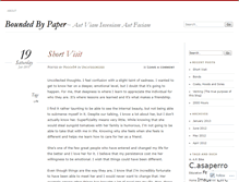 Tablet Screenshot of boundedbypaper.wordpress.com