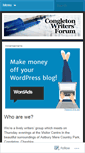 Mobile Screenshot of congletonwritersforum.wordpress.com