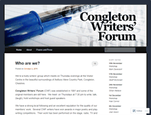 Tablet Screenshot of congletonwritersforum.wordpress.com