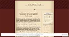 Desktop Screenshot of ncwfilmclub.wordpress.com