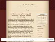 Tablet Screenshot of ncwfilmclub.wordpress.com