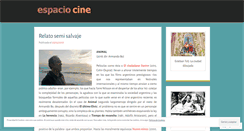 Desktop Screenshot of espaciocine.wordpress.com