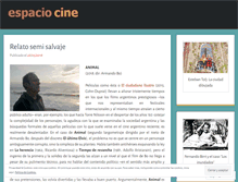 Tablet Screenshot of espaciocine.wordpress.com