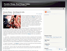 Tablet Screenshot of paradisemanga.wordpress.com