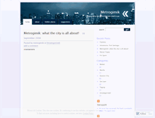 Tablet Screenshot of metrogimik.wordpress.com