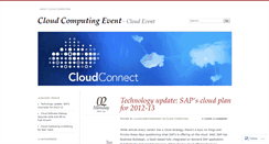 Desktop Screenshot of cloudcomputingevent.wordpress.com