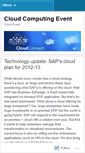 Mobile Screenshot of cloudcomputingevent.wordpress.com