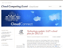 Tablet Screenshot of cloudcomputingevent.wordpress.com