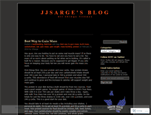 Tablet Screenshot of jjsarge.wordpress.com