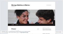 Desktop Screenshot of matthieuetmarine.wordpress.com