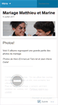 Mobile Screenshot of matthieuetmarine.wordpress.com