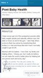 Mobile Screenshot of postbabyhealth.wordpress.com