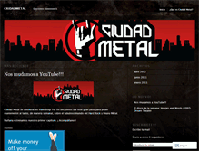 Tablet Screenshot of ciudadmetal.wordpress.com