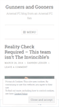Mobile Screenshot of gunnersandgooners.wordpress.com